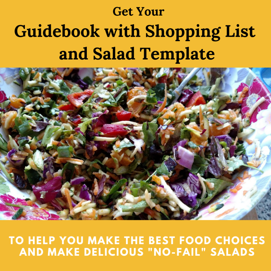 Guidebook, Shopping List and Salad Template
